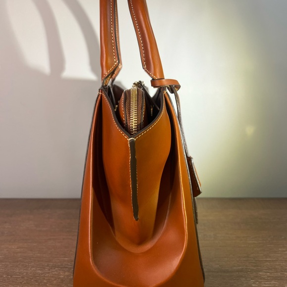 Dooney & Bourke Alto Small Zena in Color Saddle - Picture 4 of 17